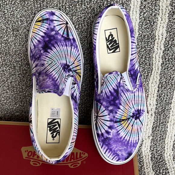 Vans Classic Slip-On New Age Purple Tie Dye MENS - Picture 13 of 16